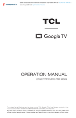 TCL androidtv C727 Series Operation Manual