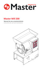 Master Mill 200 Instructions For Use And Maintenance Manual