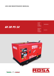 Mosa 848209003 Use And Maintenance Manual