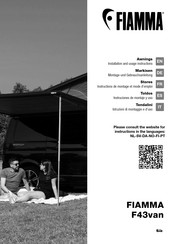 Fiamma F43van Installation And Usage Instructions