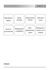 Zanussi ZRB634S Instruction Book