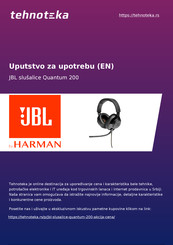 Harman JBL QUANTUM 200 Quick Start Manual