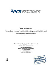 PCB Piezotronics TLD356A32/NC Installation And Operating Manual