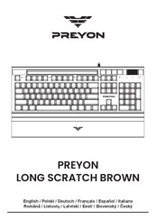 PREYON LONG SCRATCH BROWN User Manual