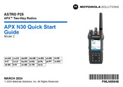 Motorola APX ASTRO P25 Quick Start Manual