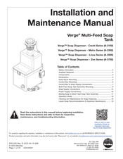 Watts Bradley Verge Linea Series Installation And Maintenance Manual