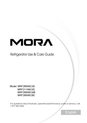 Mora MRF211N6CSE Use & Care Manual