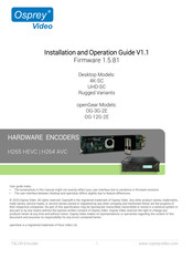 osprey video TALON 4K-SC Installation And Operation Manual