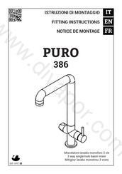 Ib Rubinetti PURO 386 Fitting Instructions Manual