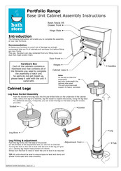 bathstore Portfolio 630446 Assembly Instructions Manual