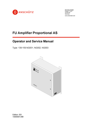 Anschutz 139-159.NG002 Operator's And Service Manual