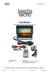 Dakota Micro DM-WH7 User Manual