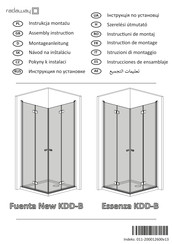Radaway Fuenta New KDD-B Assembly Instruction Manual