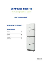 Maxeon SunPower RESERVE-INV-1-P10-L3-INT Quick Installation Manual