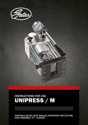 Gates UNIPRESS/M Instructions For Use Manual