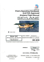 Textron Aviation Cessna SKYLANE 182T 2006 Pilot's Operating Handbook And Flight Manual
