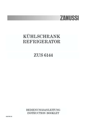 Zanussi ZUS 6144 Instruction Booklet