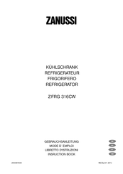 Zanussi FRG 316CW Instruction Book