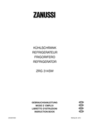 Zanussi ZRG314SW Instruction Book