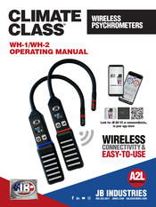 JB INDUSTRIES CLIMATE CLASS WH-2 Operating Manual