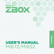 Zotac ZBOX MI672 User Manual