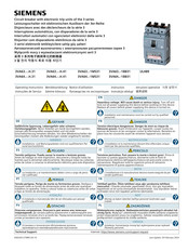 Siemens 3VA63-1BB31 Series Operating Instructions Manual