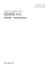 Arkray ADAMS A1c Operating Manual