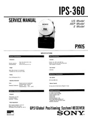 Sony PYXIS IPS-360 Service Manual