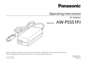 Panasonic AW-PS551PJ Operating Instructions Manual