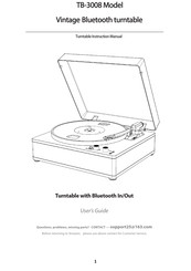 AUDMIC TB-3008 Instruction Manual