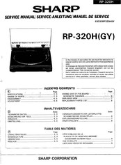 Sharp RP-320H Service Manual