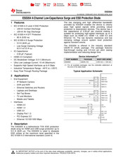 Texas Instruments ESD204 Quick Start Manual