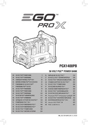 EGO PRO X PGX1400PB Operator's Manual