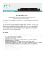 Paradox IPC10 Installation Manual