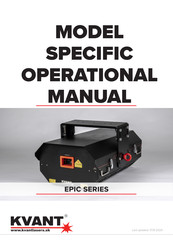 KVANT EPIC 270 Operational Manual