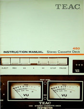 Teac 450 Instruction Manual