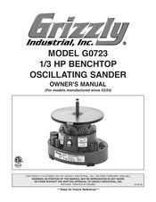 Grizzly G0723 Owner's Manual