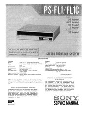 Sony PS-FL1 Service Manual