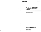 Sony Discman PRD-650WN Operating Instructions Manual