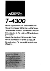 Onkyo T-4300 Instruction Manual