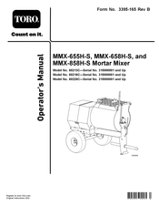 Toro MMX-658H-S Operator's Manual