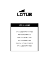 Lotus ILMJS25 Instruction Manual