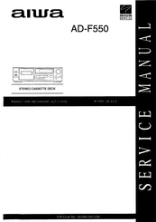 Aiwa AD-F550 Service Manual