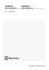 Electrolux KGS6537X Manual