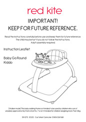 Red Kite Baby Go Round Kiddo Instruction Leaflet