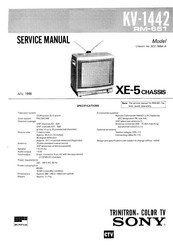 Sony TRINITRON KV-1442 Service Manual