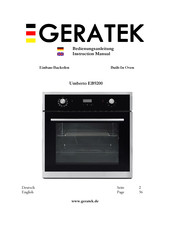 GERATEK Umberto EB9200 Instruction Manual