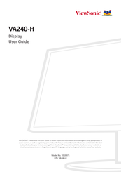 ViewSonic VA240-H User Manual