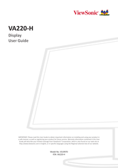 ViewSonic VA220-H User Manual
