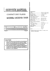 uher UCD310R Service Manual